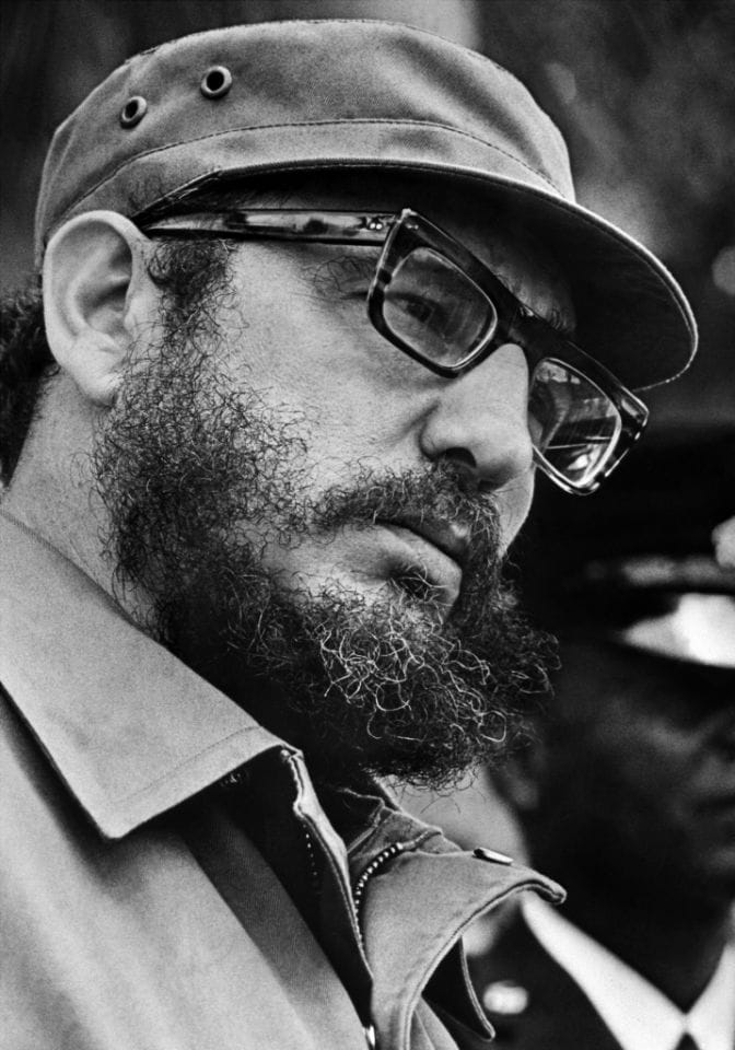 El líder cubano Fidel Castro en abril de 1975 en La Habana 