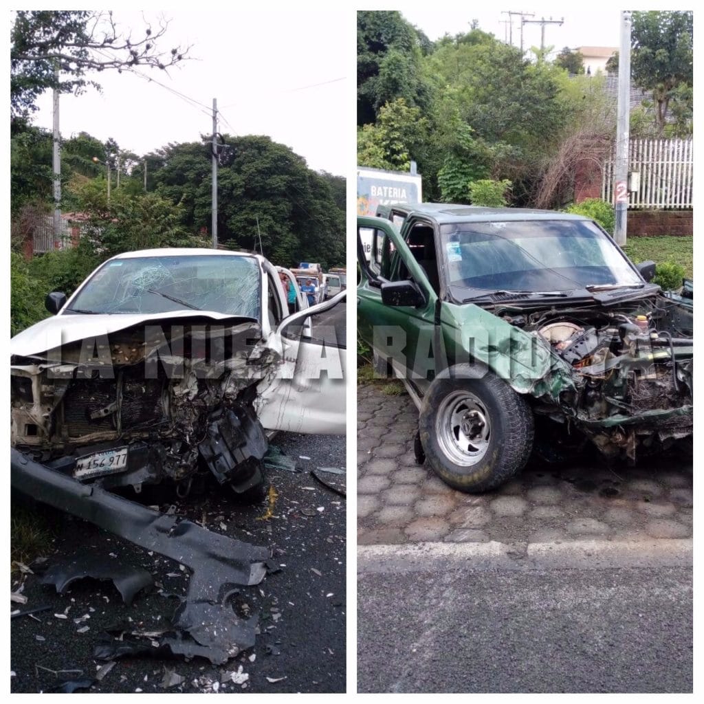 El accidente ocurrió frente a la Escuela Normal José Martí, en la carretera Sébaco-Matagalpa.