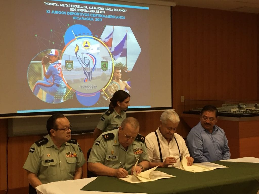 Autoridades del Cuerpo Médico Militar y el Comité Olímpico Nicaragüense firmaron un convenio