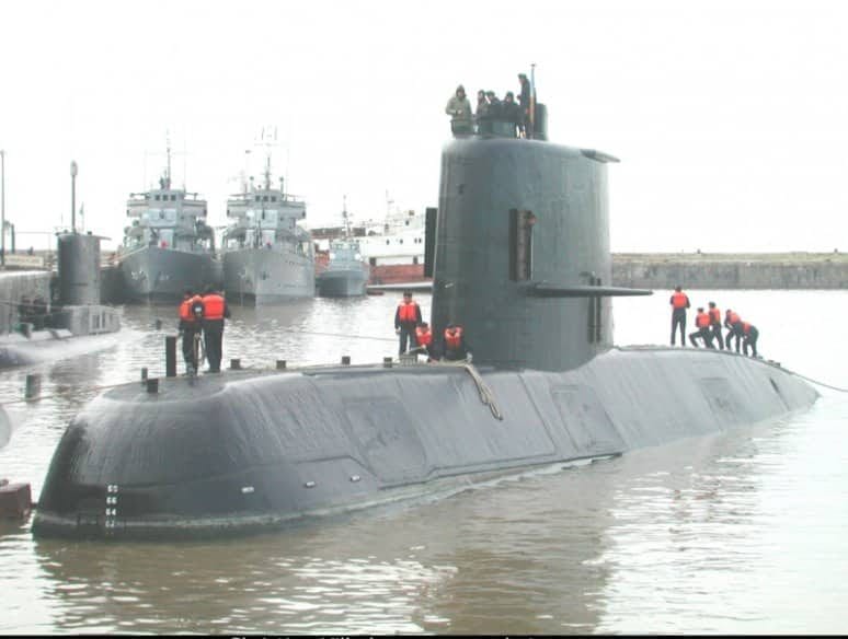 El submarino argentino ARA San Juan