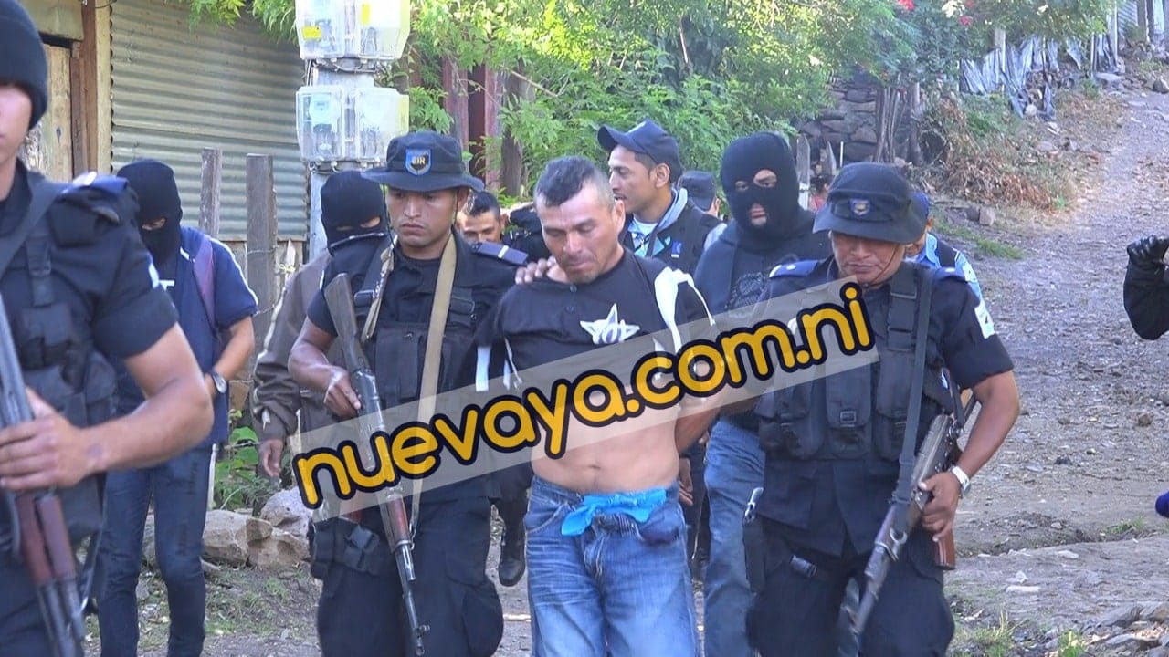 Hernández fue capturado en Matagalpa