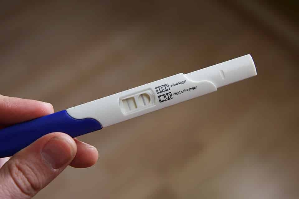 Una típica prueba de embarazo