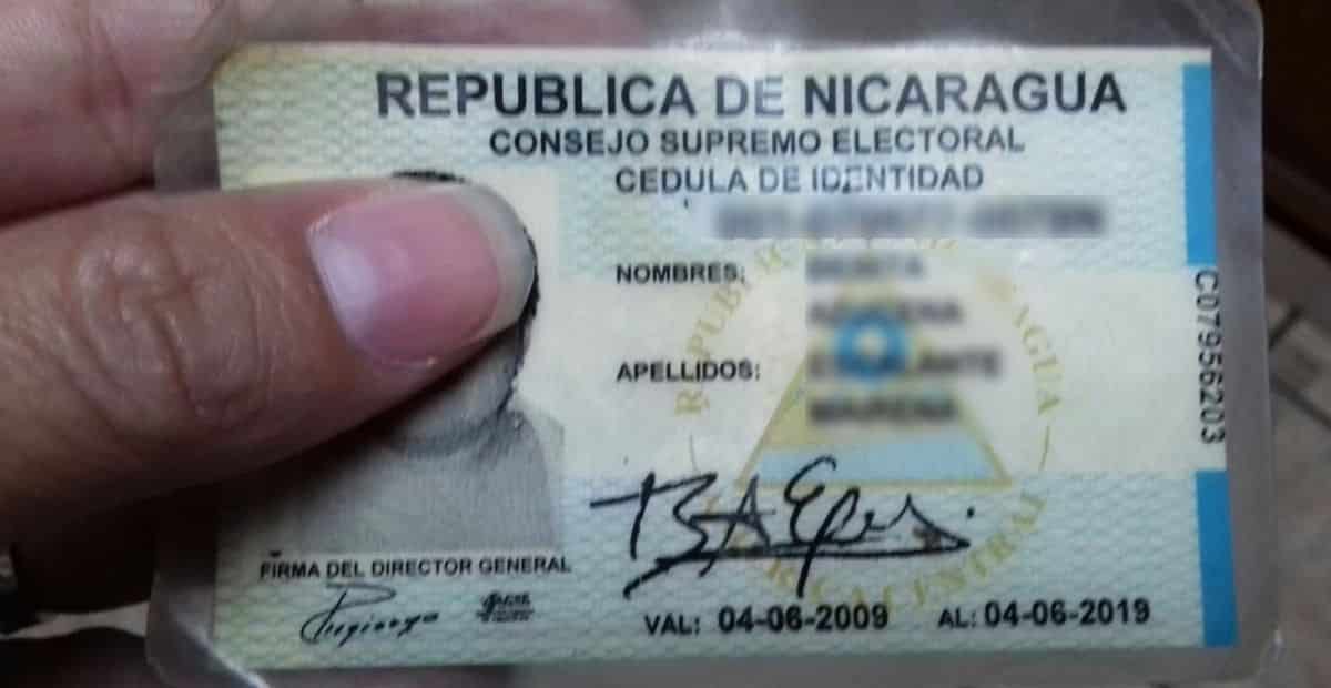Cédula de Identidad en Nicaragua