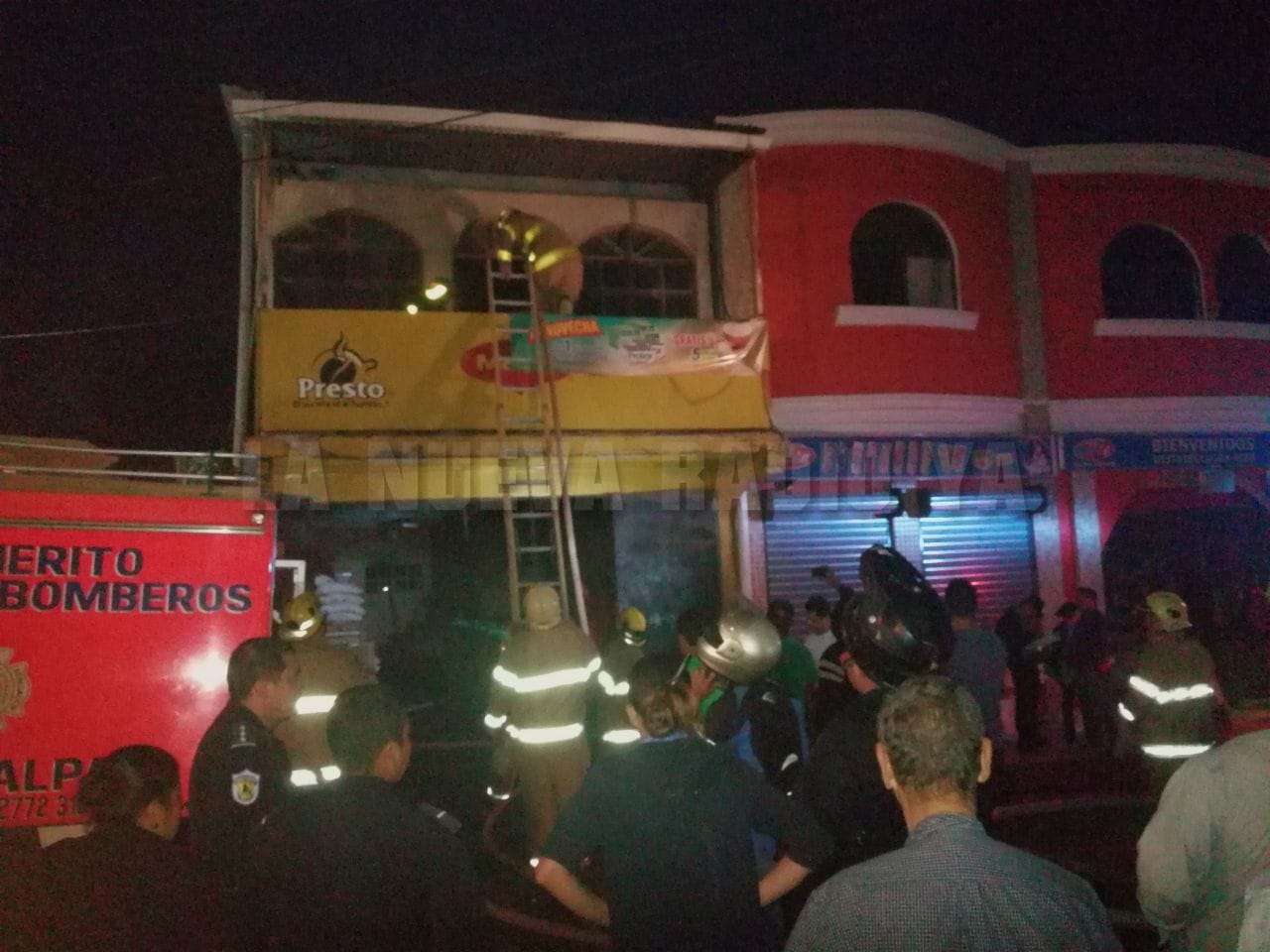El incendio ocurrió en la Distribuidora Rizo Jarquín