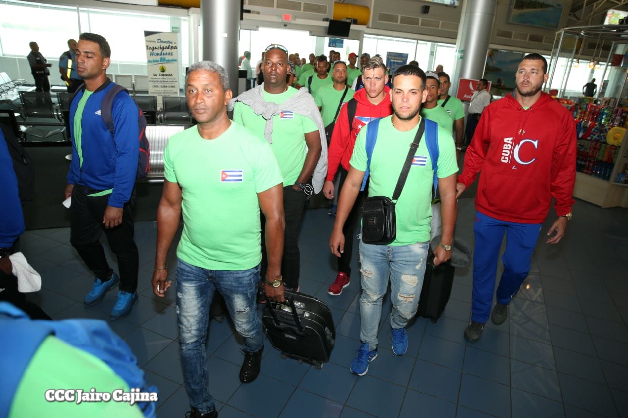 Selección de Cuba llega a Nicaragua