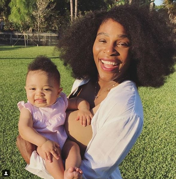 Serena Williams y su hija Alexis Olympia