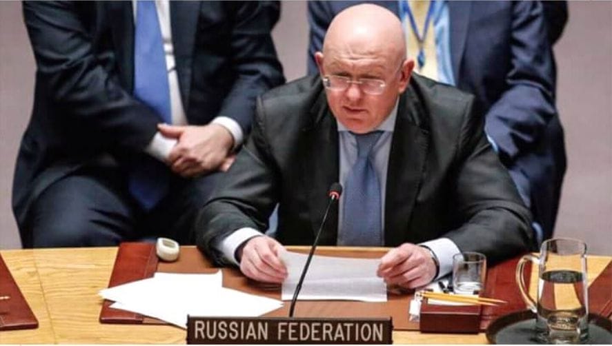 El representante permanente de Rusia ante la ONU Vassily Nebenzia