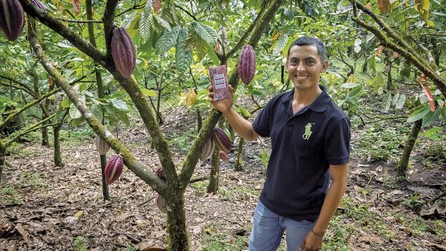 El cacao producido por jóvenes nicaragüenses llegó a Bélgica. Foto cortesía de Forbes México