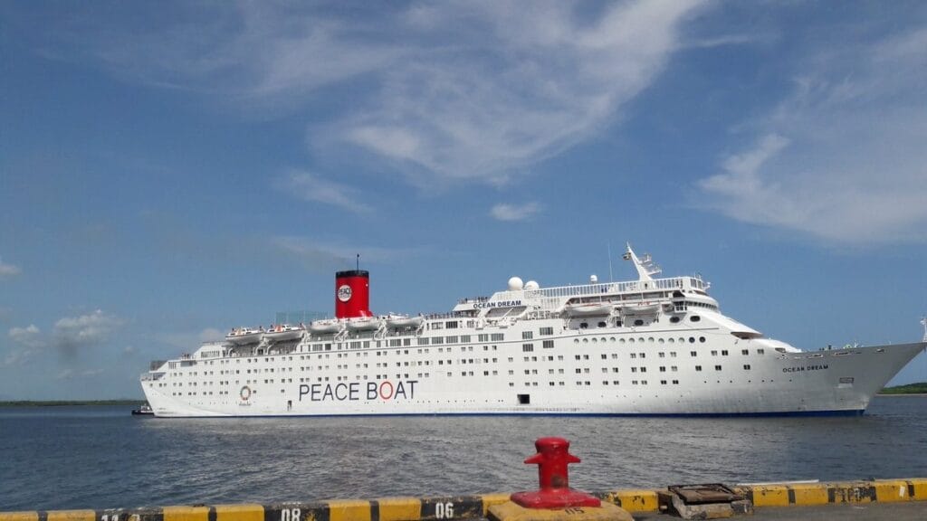 El Barco de la Paz, en una de sus visitas a Nicaragua