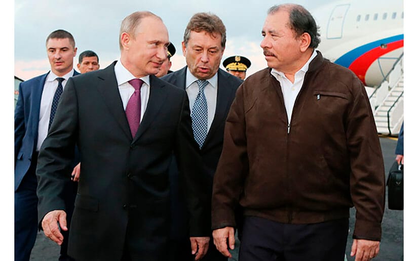 El Presidente de Rusia junto al Comandante Daniel Ortega