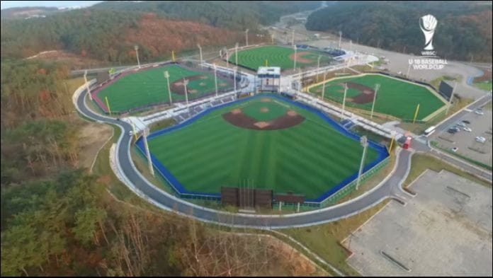 El estadio Gijang-Hyundai Dream Ballpark, la casa del Mundial de Béisbol Sub18 en Corea 2019