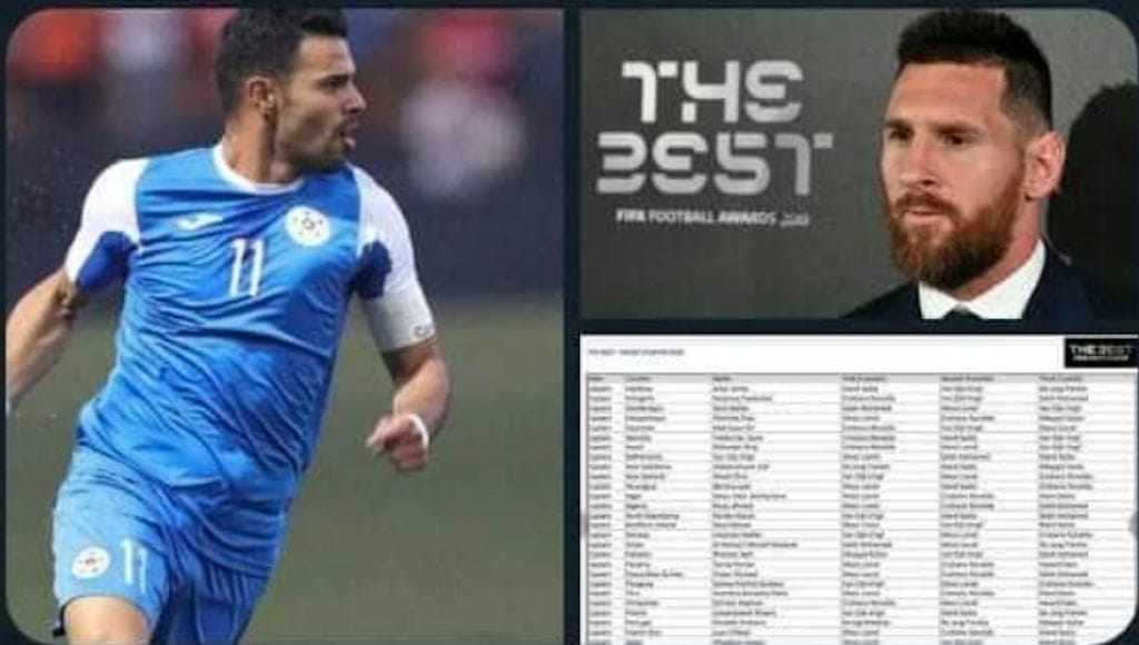 Juan Barrera, capitán de la Selección de Fútbol de Nicaragua, negó haber votado por Messi 