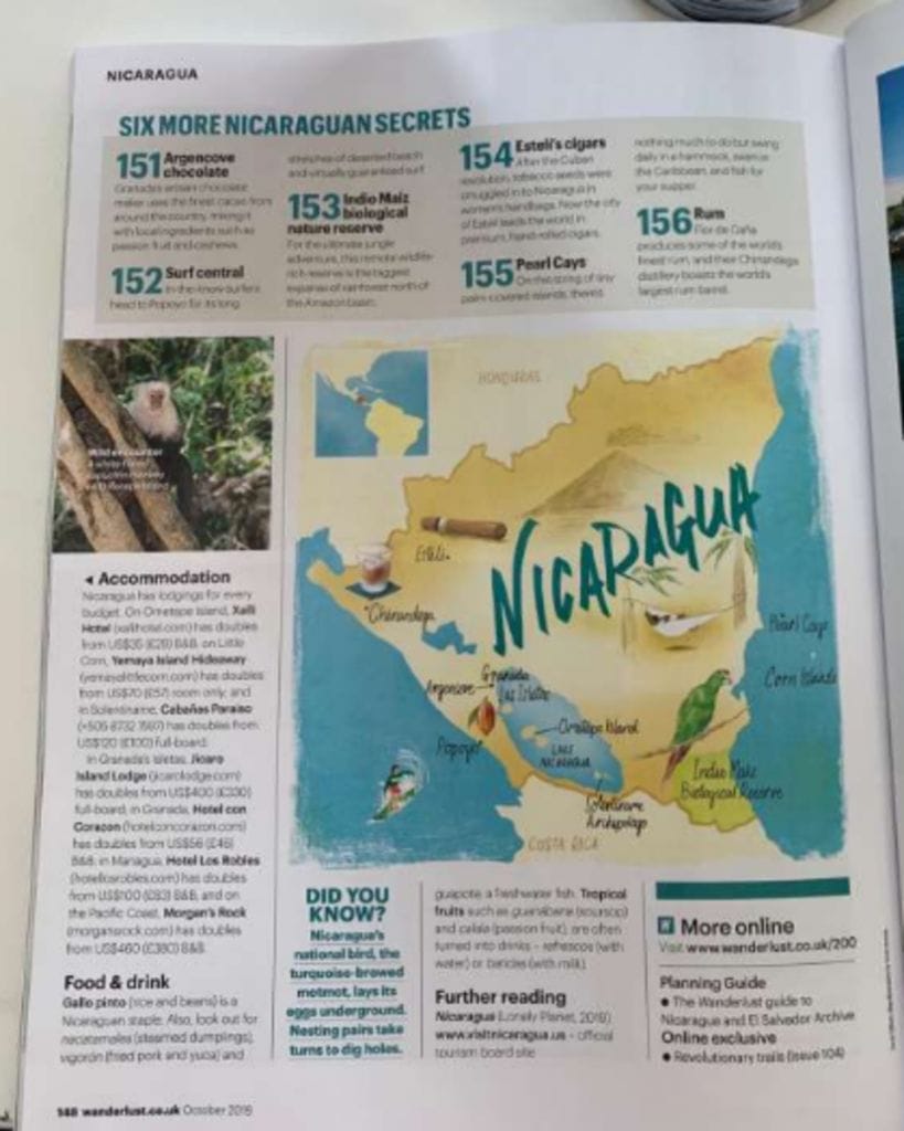 Nicaragua Revista Wanderlust Artículo sobre