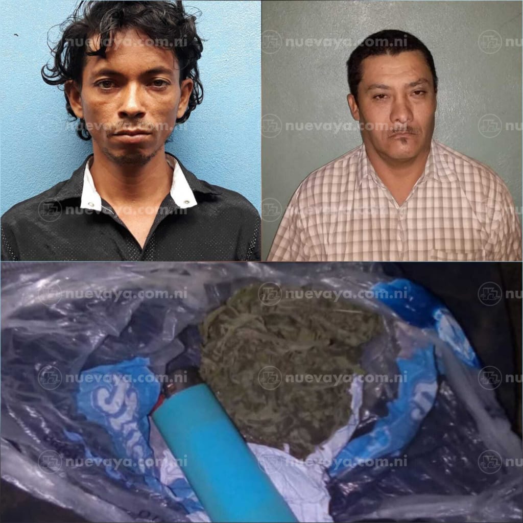 Capturados con marihuana en el departamento de Jinotega