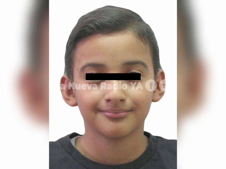 El niño José Adrian Molina Rivera había desaparecido al mediodía de hoy