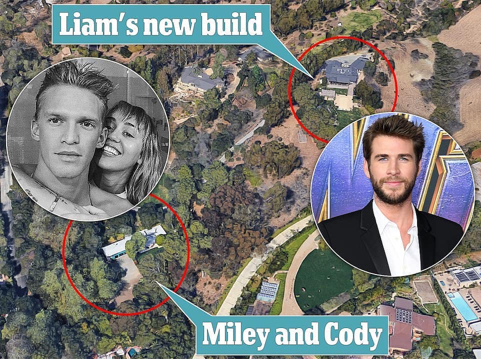 Esta es la distancia en que Miley Cyrus y Liam Hemsworth estarían viviendo 