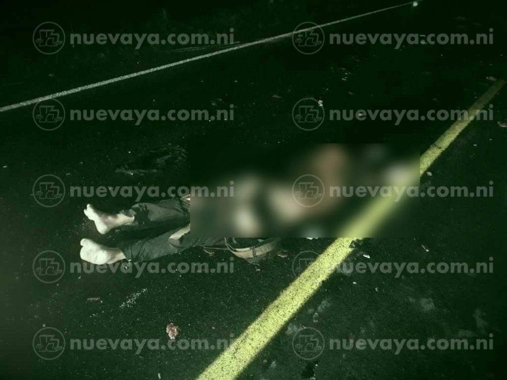 Un. desconocido murió atropellado esta madrugada en Ciudad Darío