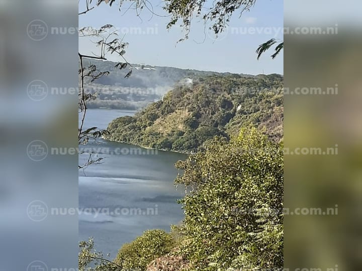 Personas irresponsables causaron un incendio en la Laguna de Masaya