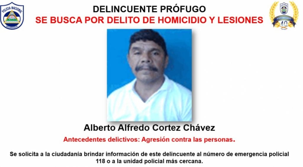 Se busca a Alberto Alfredo Cortez Chávez