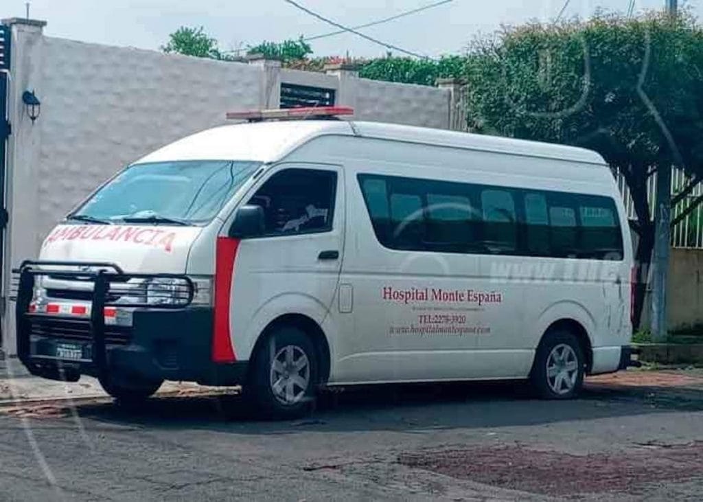 Hallan ambulancia robada en Ciudad Sandino. Foto cortesía Canal 8
