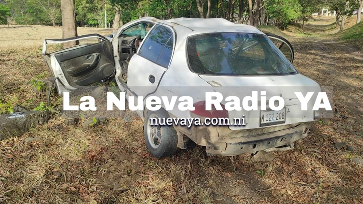 El automóvil que conducía Noel Rayo Pérez