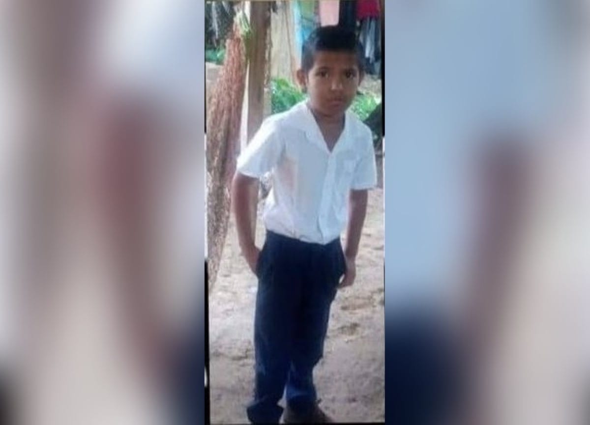 El niño nicaragüense Julio Otero, de 8 años