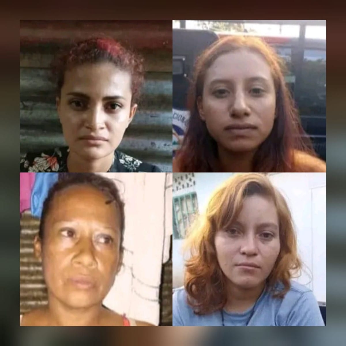 las detenidas son Yamileth Marisol Rizo Úbeda, Ana de los Ángeles Luna Rizo, Liz Sosa Hernández y Mailin Elizabeth Hernández