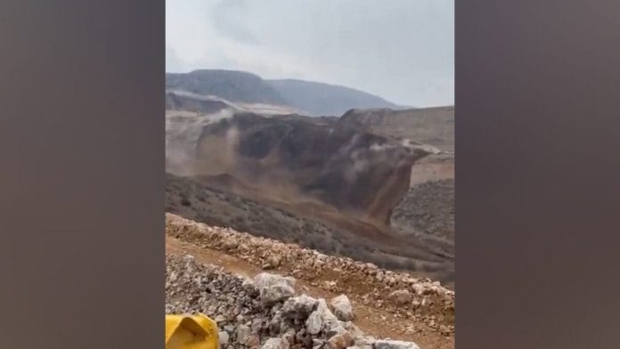 Un deslizamiento de tierra dejó atrapados a varios trabajadores de una mina de oro en Turquía