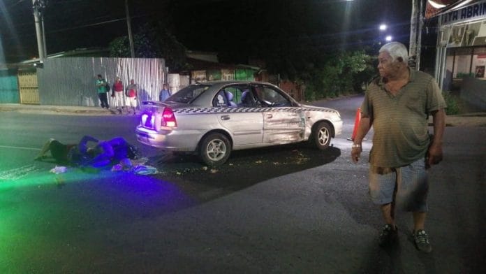El accidente de tránsito ocurrió en en el kilómetro 8 de la carretera sur, Managua