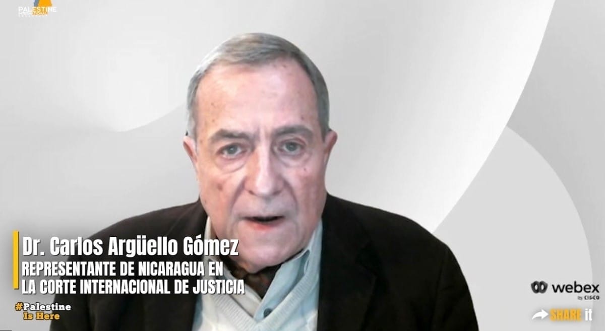 Doctor Carlos Argüello Gómez representante de Nicaragua en la Corte Internacional de Justicia