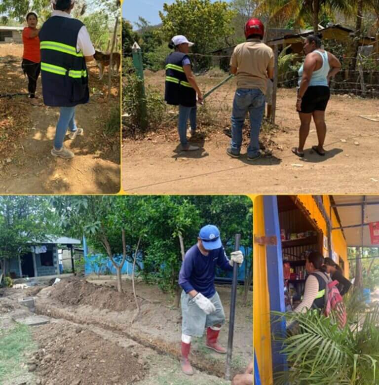 Buen Gobierno mejora servicios de agua y saneamiento a las familias en San Juan del Sur, Rivas