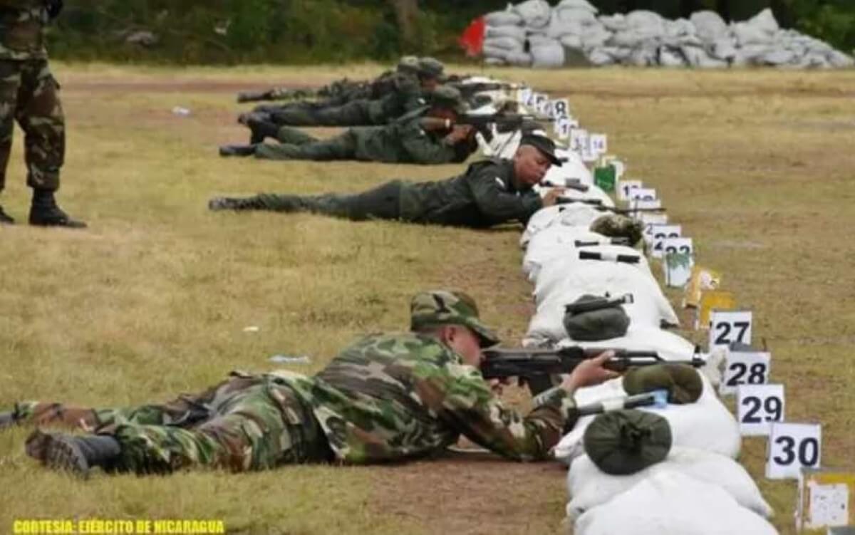 Ejercicios de tiro del Ejército en Chinandega y Villanueva en mayo 2024