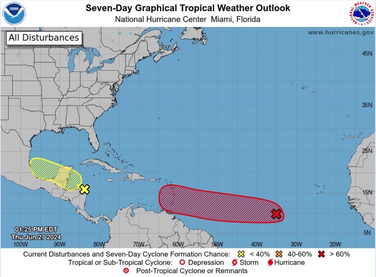 Alerta meteorológica: Onda Tropical amenaza convertirse en Ciclón Tropical