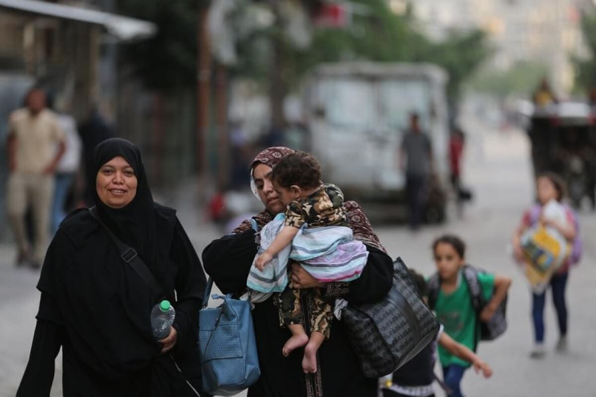 Más de un millón de personas huyeron de Gaza debido a la ocupación del Ejército israelí