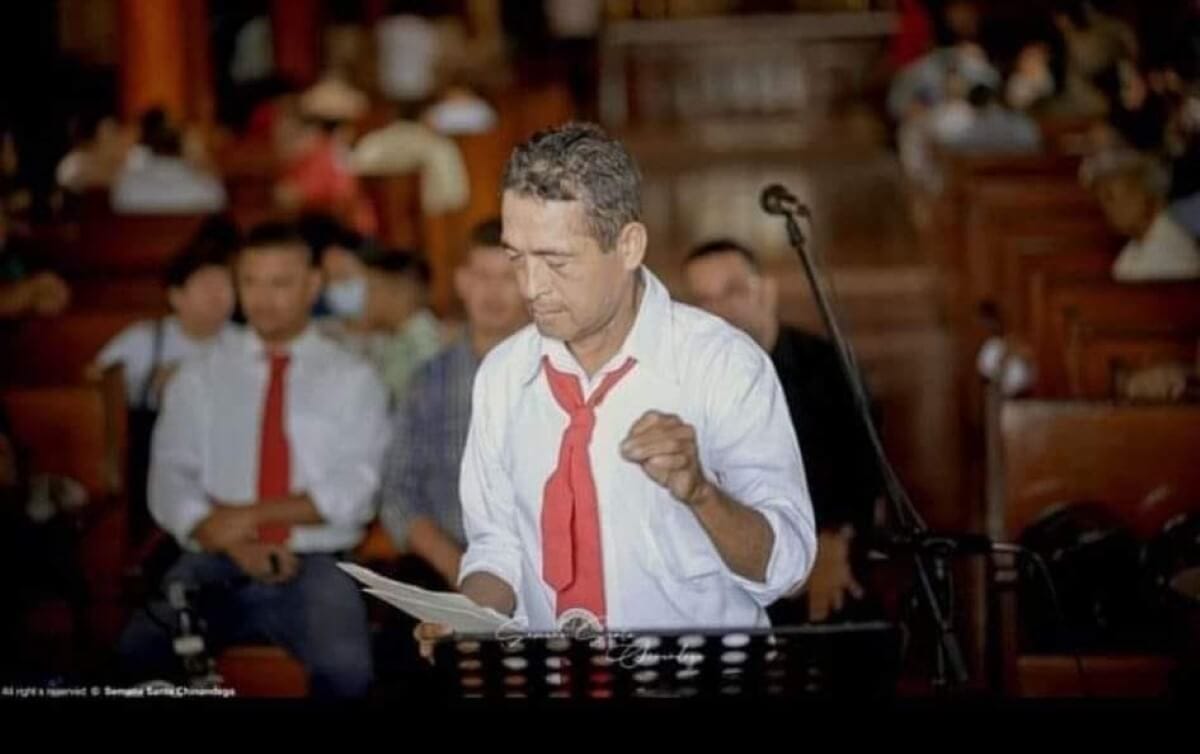 El popular músico chinandegano Reynaldo Santana Avilés